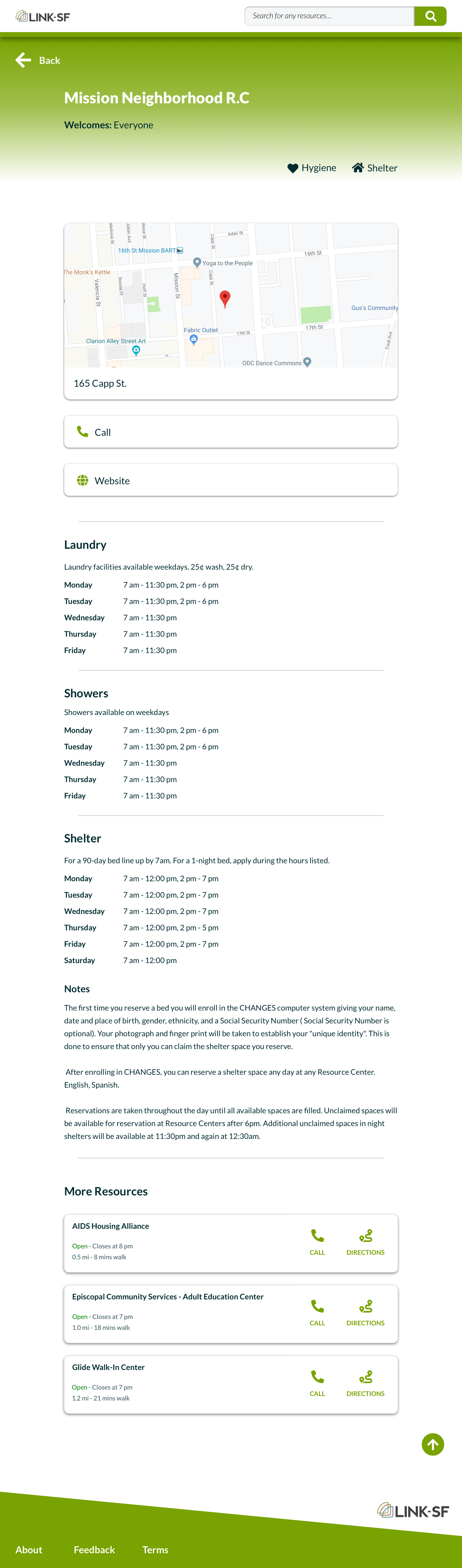 LinkSF place information page